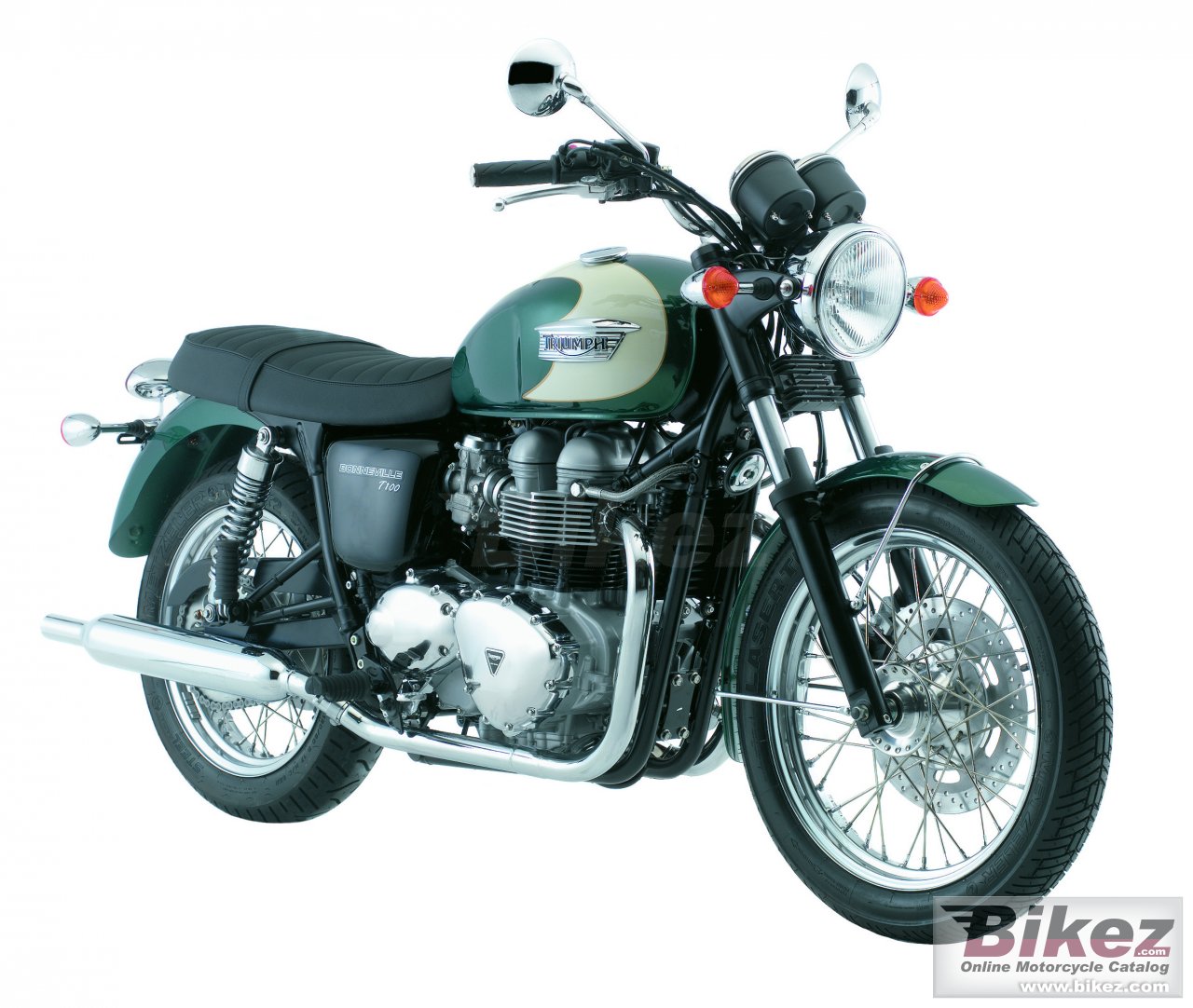 Big Triumph bonneville t100 picture and wallpaper from Bikez.com